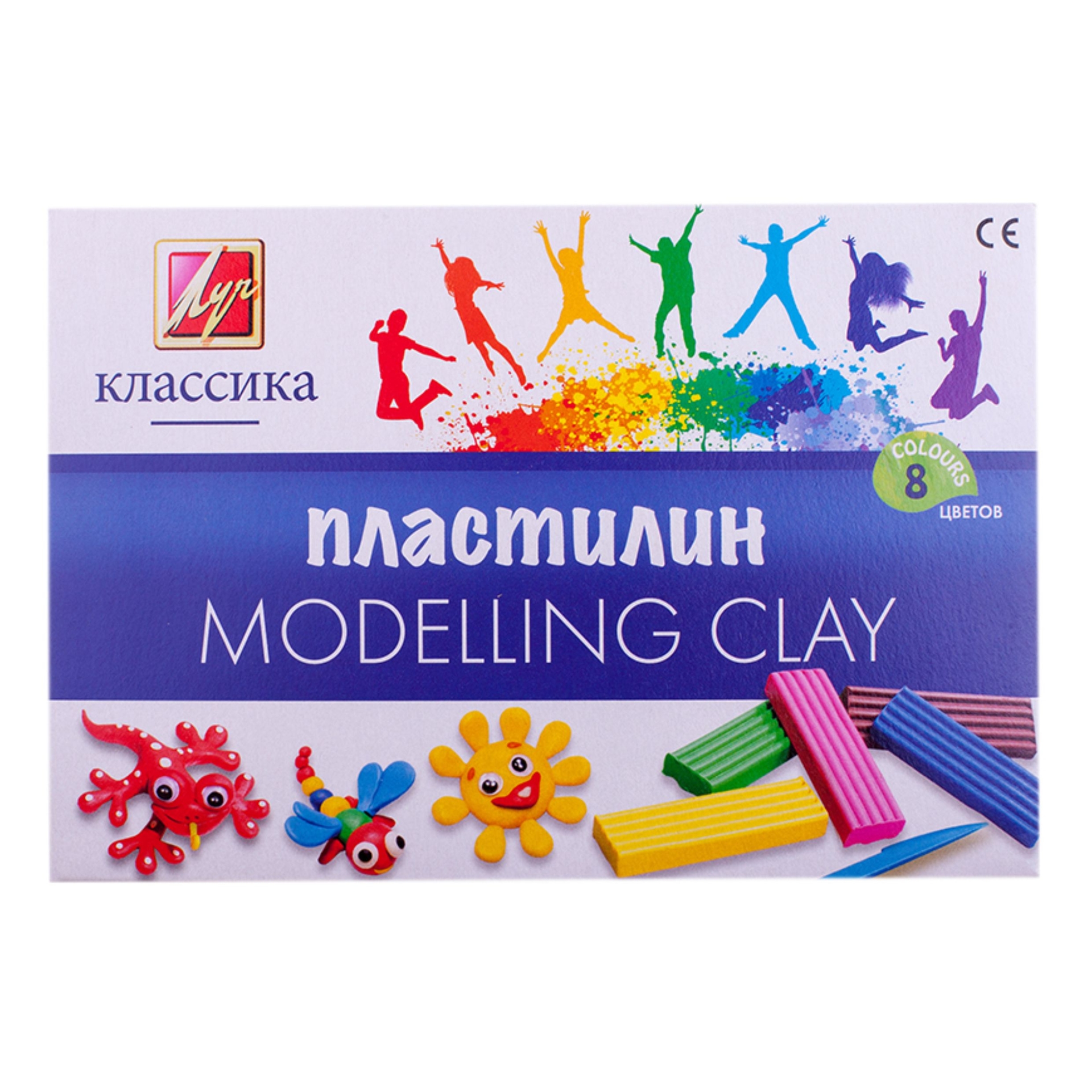 Пластилин детский Луч "Классика" 8 цветов