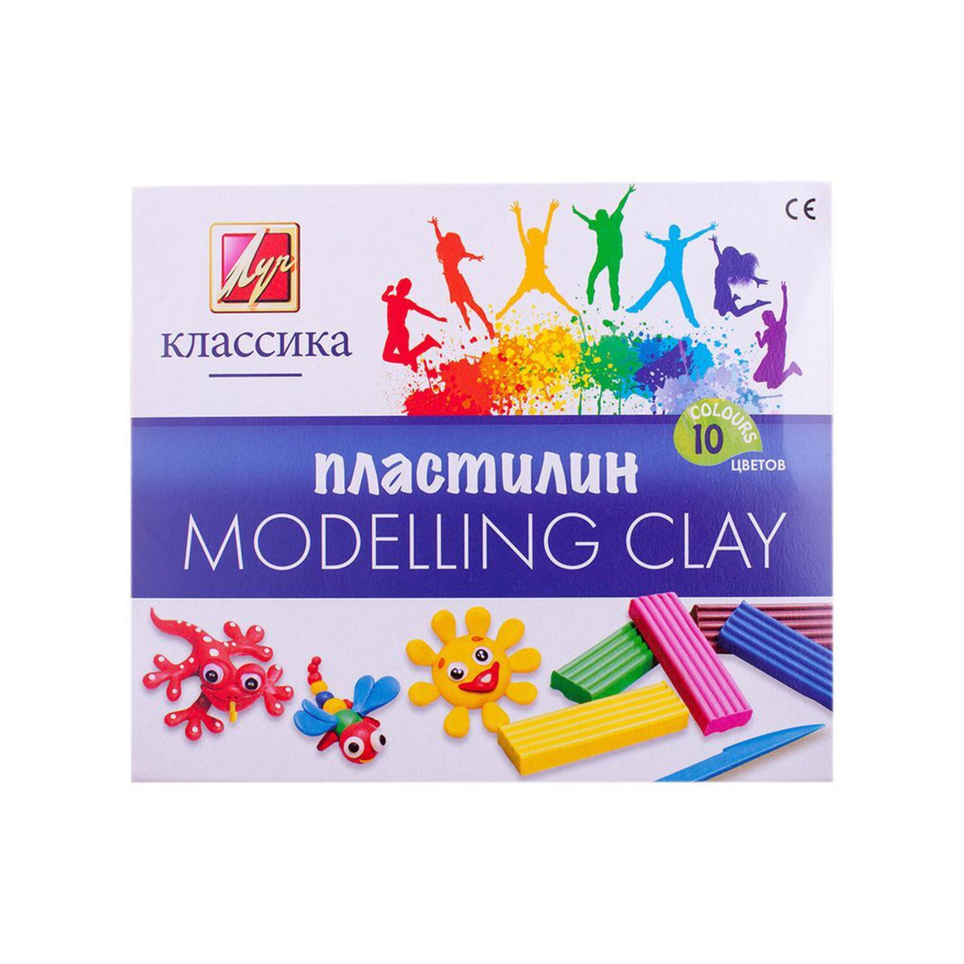 Пластилин детский "Классика" 10 цветов