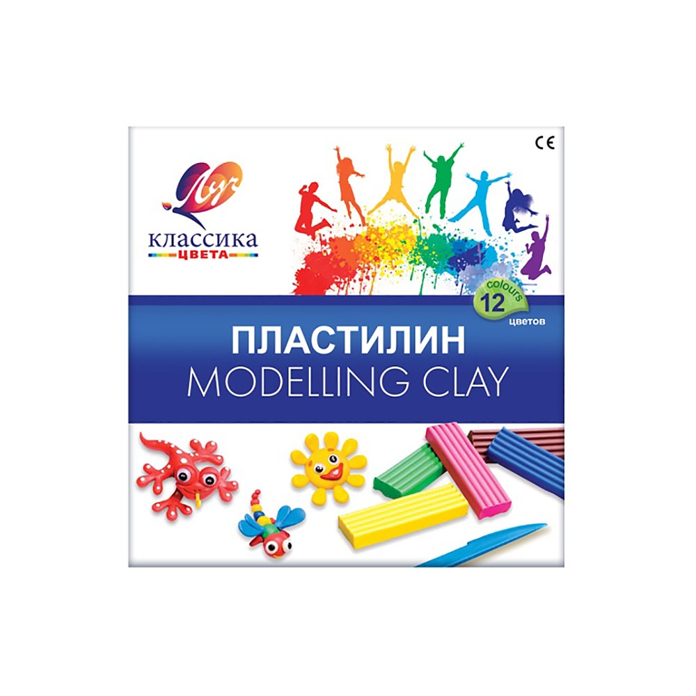 Пластилин детский Луч "Классика" 12 цветов