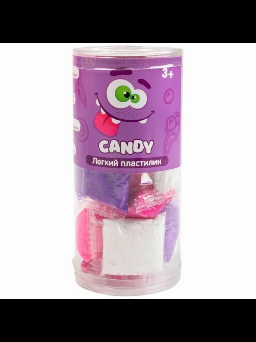 Игрушка для детей старше 3х лет: легкий пластилин, ТМ Crazy Clay, набор "Candy" mini