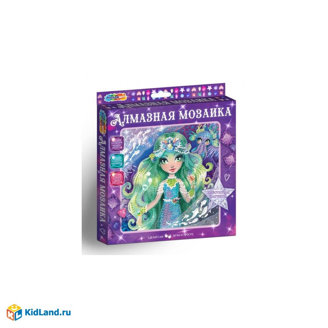 Алмазная мозаика 20*20 см цветочная фея МУЛЬТИ АРТ в кор.48шт