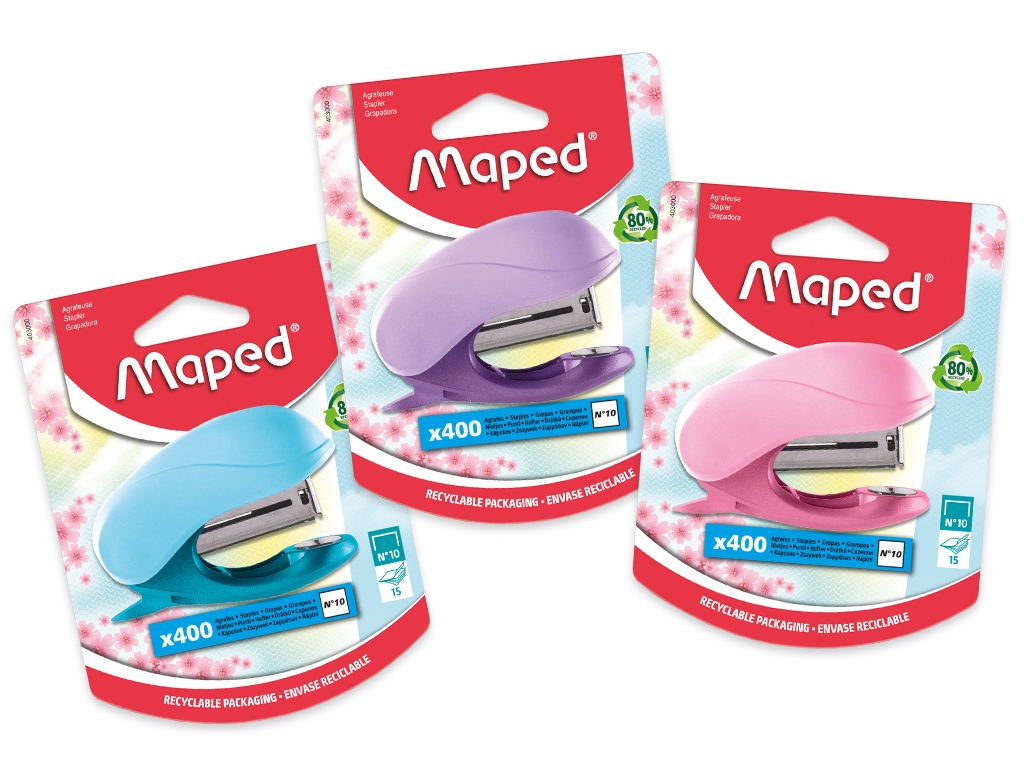 Степлер PASTEL STAPLER VIVO MINI 24/6 DISPLAY 404002