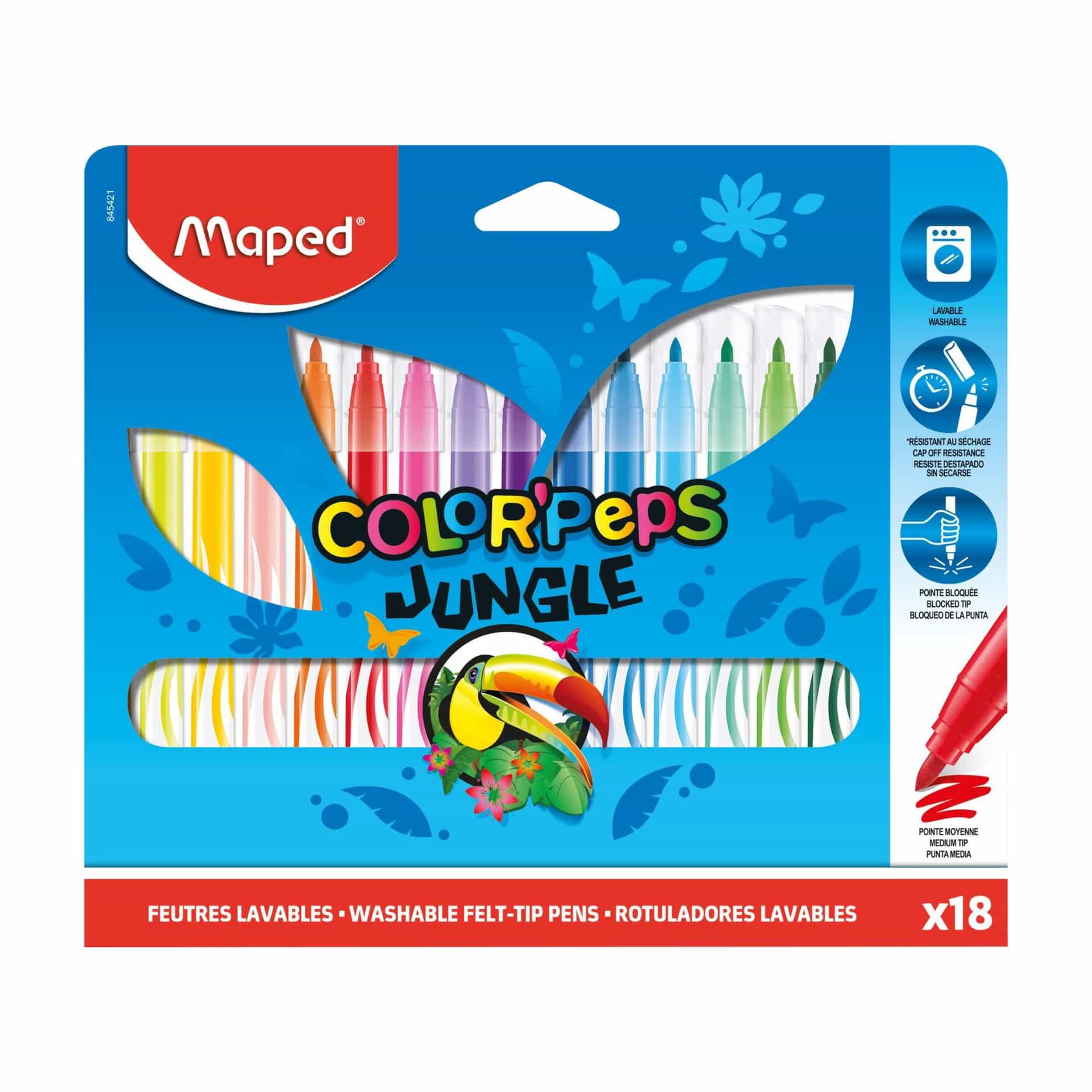 Фломастер Maped Color'Peps JUNGLE (18цв)