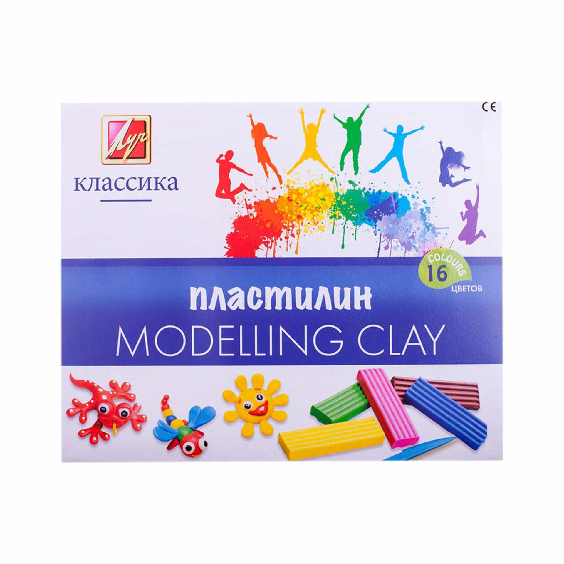 Пластилин детский "Классика" 16 цветов
