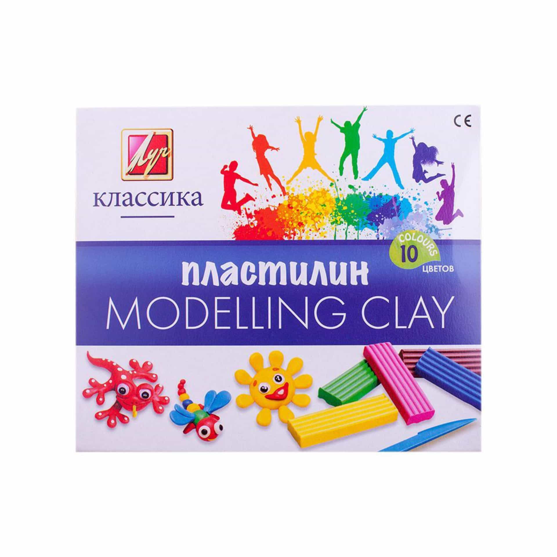 Пластилин детский "Классика" 10 цветов