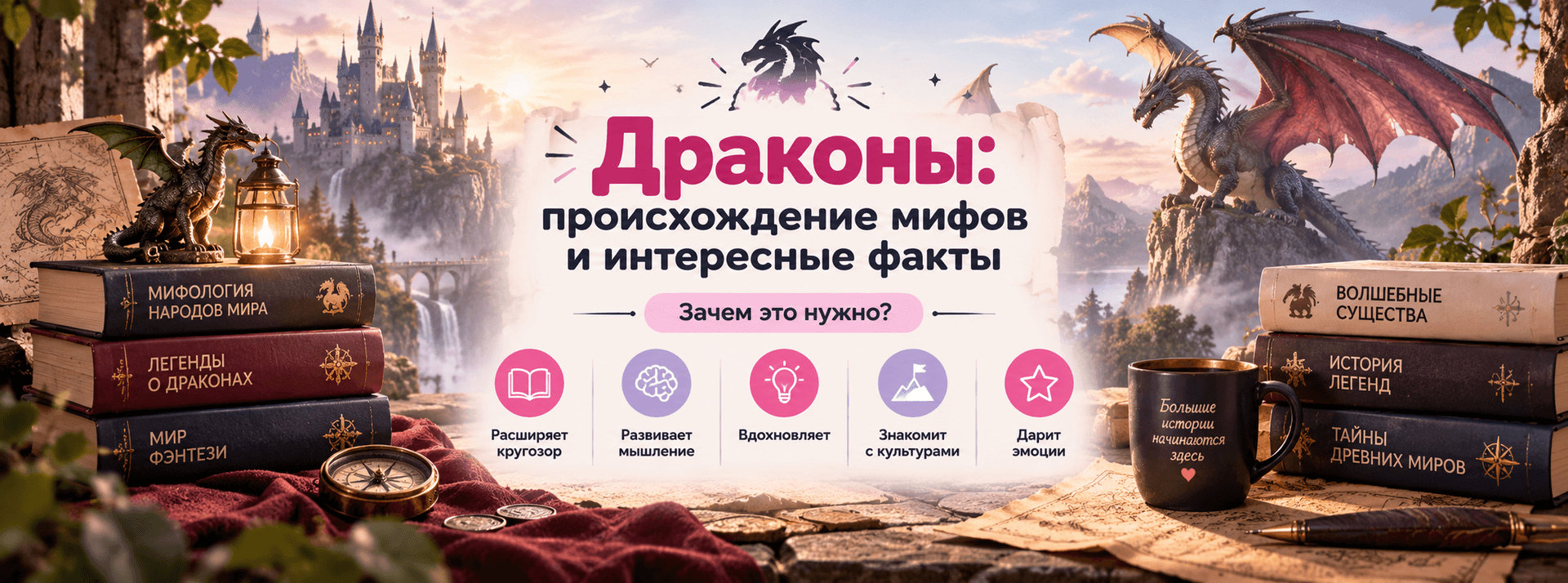 🐉 Драконы: происхождение мифов и интересные факты