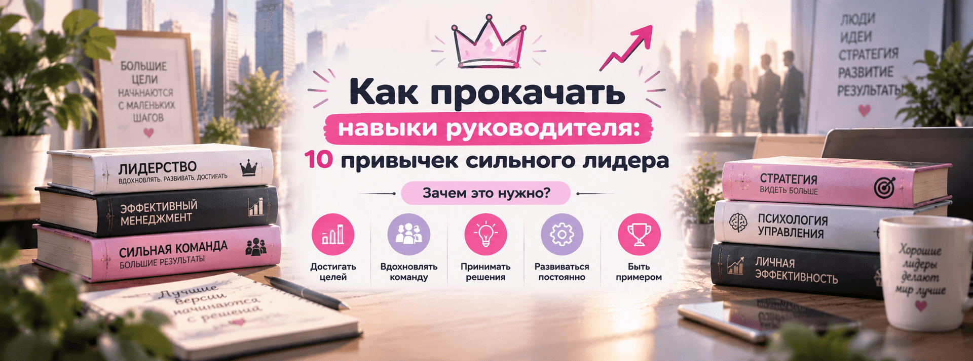 📈 Как прокачать навыки руководителя: 10 привычек сильного лидера