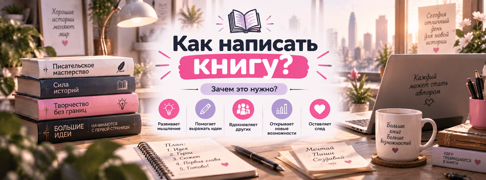 ✍️ Как написать книгу: пошаговое руководство для начинающих авторов