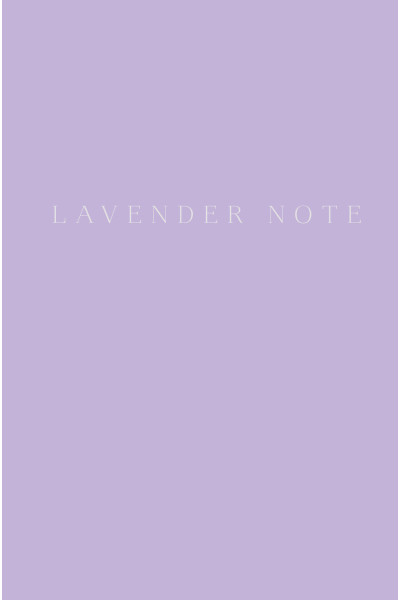 Lavender Note. Мои лавандовые мечты. Блокнот с цветными страницами (А5, обложка на ткани с тиснением фольгой)
