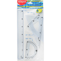 Линейка Maped (30см, 45гр.,60гр.180гр.)