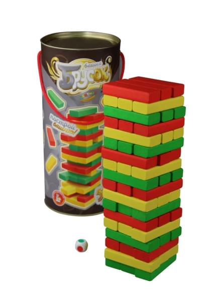Настольная игра для детей и взрослых "Брусок" разноцветная Десятое королевство. Уцененный товар