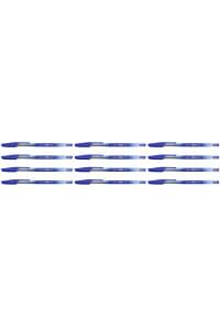 Linc Ручка шариковая Offix, Одноразовая, 1 мм, синяя, 9 шт