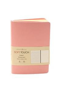 Записная книжка Listoff. Soft Touch. Нежный розовый. А6+, 80 листов. Искусственная кожа.
