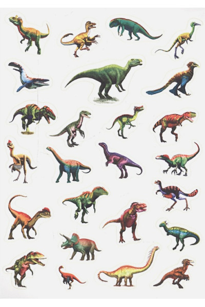 100 Наклеек. Динозавры