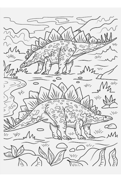 Скворцова А.: Раскраска. 100 динозавров