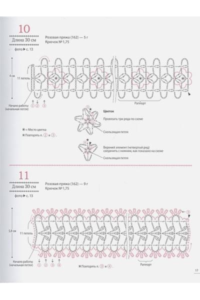 Японское вязание крючком. 100 великолепных дизайнов кружевной тесьмы, каймы и бордюров