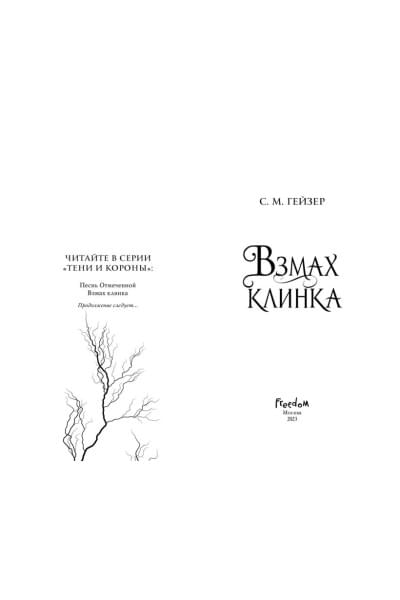 Гейзер С.М.: Взмах клинка