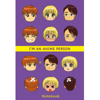 I'm an anime person. Блокнот для истинных анимешников (мягкая обложка)