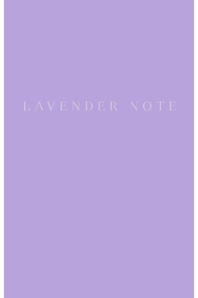 Lavender Note. Мои лавандовые мечты. Блокнот с цветными страницами (обложка на ткани)