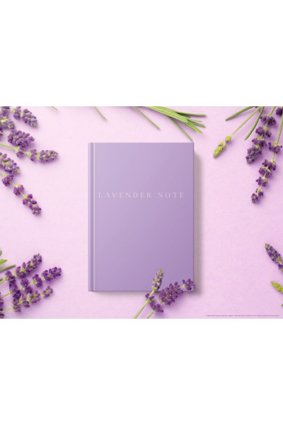 Lavender Note. Мои лавандовые мечты. Блокнот с цветными страницами (обложка на ткани)