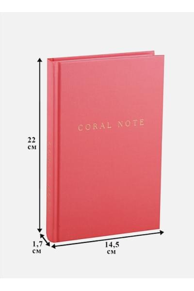 Coral Note. Блокнот с коралловыми страницами (твердый переплет)