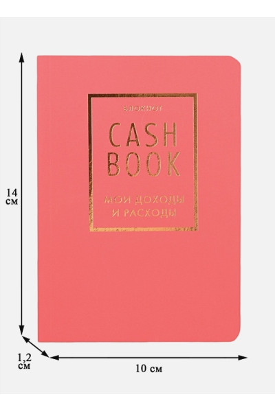 Полезный блокнот «CashBook. Мои доходы и расходы», красный