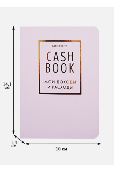 Блокнот «CashBook. Мои доходы и расходы», 88 листов, лиловый