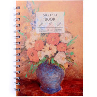 Скетчбук А5 100л "SKETCHBOOK. Осенний букет" 100г/м2, тв. обложка, евроспираль, мат.ламинация