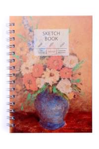Скетчбук А5 100л "SKETCHBOOK. Осенний букет" 100г/м2, тв. обложка, евроспираль, мат.ламинация