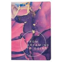 Книга для записей А5 80л "Dream book. № 1" иск.кожа, комбинир.блок
