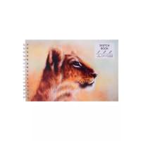 Скетчбук А5 40л "SKETCHBOOK. Leo", белый офсет, 100г/м2, евроспираль