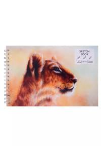 Скетчбук А5 40л "SKETCHBOOK. Leo", белый офсет, 100г/м2, евроспираль