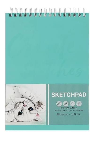 Скетчбук А5+ 40л 