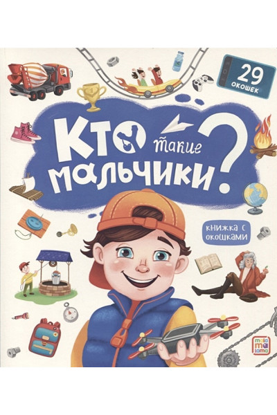 Лебедева К. (худ.): Кто такие мальчики? Книжка с окошками