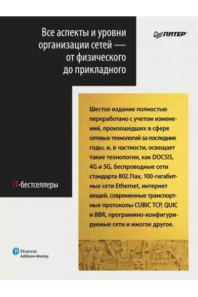 Таненбаум Эндрю, Уэзеролл Дэвид, Фимстер Ник: Компьютерные сети. 6-е изд.