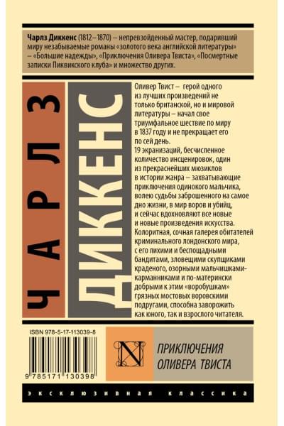 Диккенс Чарльз: Приключения Оливера Твиста