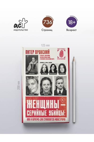 Вронский Питер: Женщины - серийные убийцы: как и почему они становятся монстрами