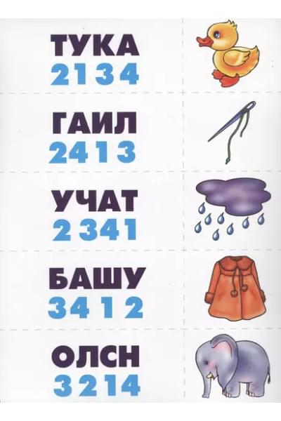 Расшифруй слова. Развитие внимания, мышления, навыков чтения. Развивающая игра