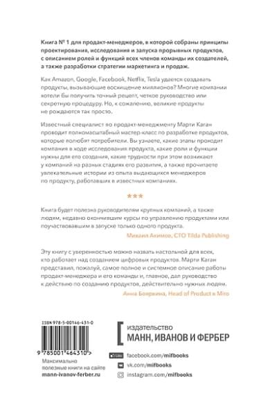Каган Моисей Самойлович: Вдохновленные. Все, что нужно знать продакт-менеджеру