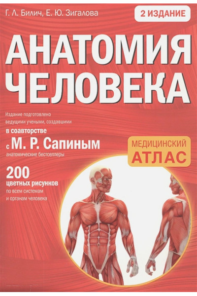 Билич Габриэль Лазаревич, Зигалова Елена Юрьевна: Анатомия человека: 2 издание