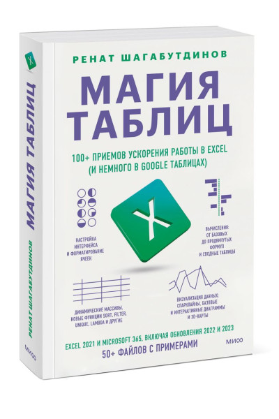Ренат Шагабутдинов: Магия таблиц. 100+ приемов ускорения работы в Excel (и немного в Google Таблицах)