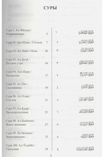 Багиева О. (ред.): 25 коротких сур. Священный Коран