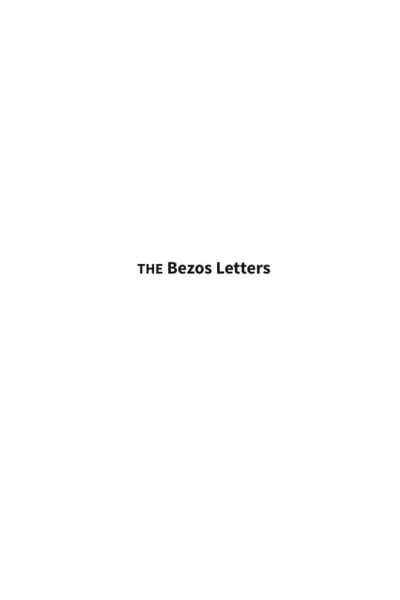 Bezos Letters. 14 Principles to Grow Your Business Like Amazon